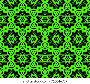 Seamless modern vector illustration with geometric ornament.