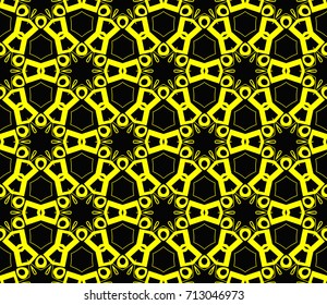 Seamless modern vector illustration with geometric ornament.