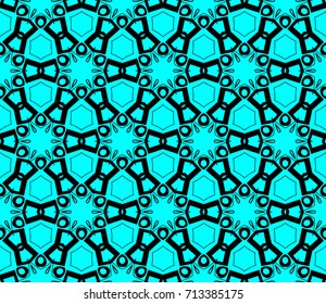 Seamless modern vector illustration with geometric ornament.