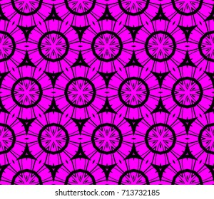 Seamless modern vector illustration with geometric ornament.
