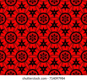 Seamless modern vector illustration with geometric ornament.