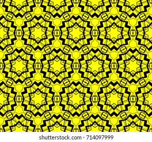 Seamless modern vector illustration with geometric ornament.