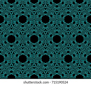 Seamless modern vector illustration with geometric ornament.