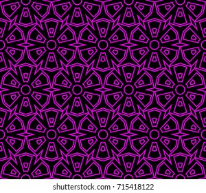 Seamless modern vector illustration with geometric ornament.
