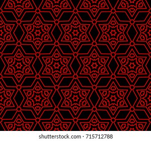 Seamless modern vector illustration with geometric ornament.