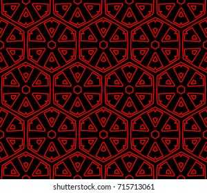Seamless modern vector illustration with geometric ornament.