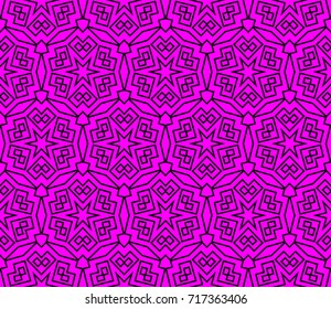 Seamless modern vector illustration with geometric ornament.