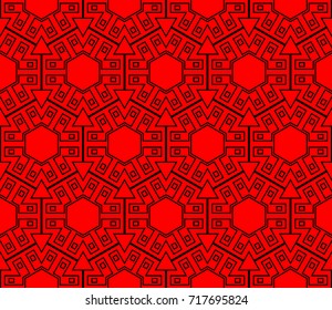 Seamless modern vector illustration with geometric ornament.