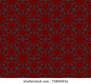 Seamless modern vector illustration with geometric ornament.