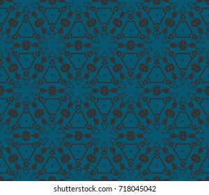 Seamless modern vector illustration with geometric ornament.