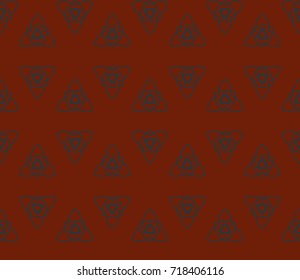 Seamless modern vector illustration with geometric ornament.