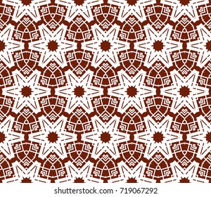 Seamless modern vector illustration with geometric ornament.