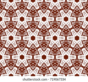 Seamless modern vector illustration with geometric ornament.