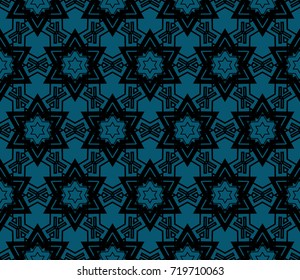 Seamless modern vector illustration with geometric ornament.