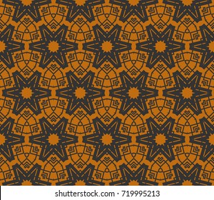 Seamless modern vector illustration with geometric ornament.