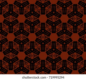 Seamless modern vector illustration with geometric ornament.