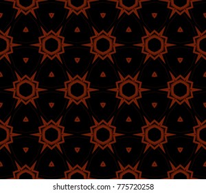 Seamless modern vector illustration with geometric ornament.
