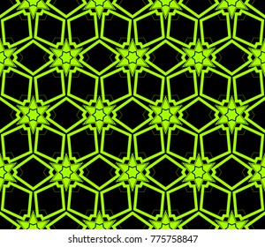 Seamless modern vector illustration with geometric ornament.