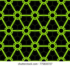 Seamless modern vector illustration with geometric ornament.