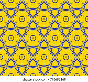 Seamless modern vector illustration with geometric ornament.