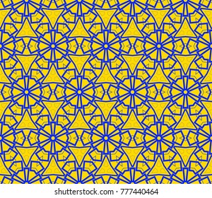 Seamless modern vector illustration with geometric ornament.