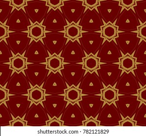 Seamless modern vector illustration with geometric ornament.