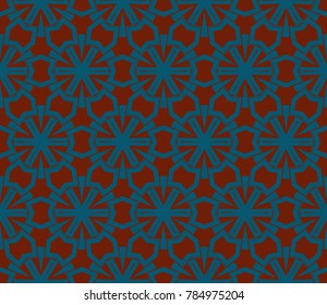 Seamless modern vector illustration with geometric ornament.