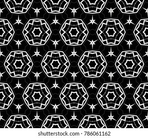Seamless modern vector illustration with geometric ornament.