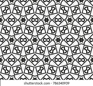 Seamless modern vector illustration with geometric ornament.