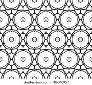 Seamless modern vector illustration with geometric ornament.