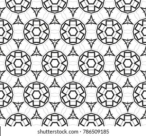Seamless modern vector illustration with geometric ornament.
