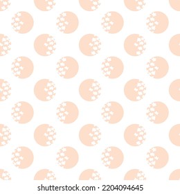 Seamless modern vector pattern with abstract soft elements. Decorative background. 
