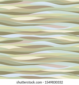 seamless modern vector of wavy lines, abstract liquid pattern, soft color background of curves