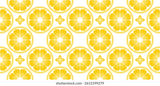 Seamless modern yellow  Thai pattern on a white background. Use for fabric print, background, card or backdrop.