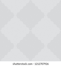 Seamless modular curve pattern vector. Design wave grey on light grey background. Design print for textile, ceramic, wallpaper, background. Set 3
