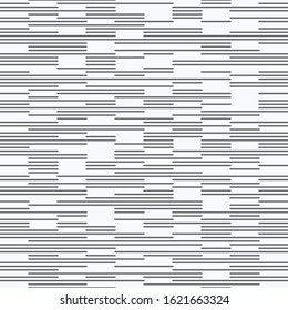 Seamless monochromatic modern pattern. Vector stylish background. Minimalistic cool texture of dotted rounded lines.