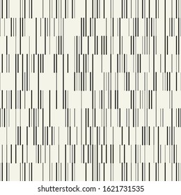 Seamless monochromatic modern pattern. Vector stylish background. Minimalistic cool texture of random dotted rounded lines.