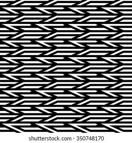 Seamless monochromatic pattern. Repeatable background. Vector.