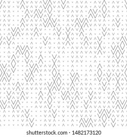 Seamless monochrome arrow pattern. Abstract seamless minimal pattern background.