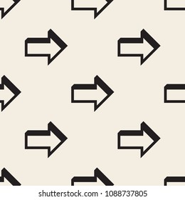 seamless monochrome arrow pattern background