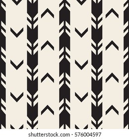 seamless monochrome arrow pattern background