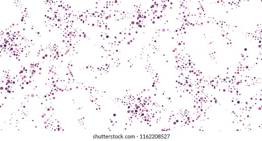 Seamless Monochrome Background. Abstract Halftone Texture with Different Sizes Dots for Print, Card, Fabric, Web or Mobile Applications. Modern Tech Halftone Background with Dots. Vector Texture.