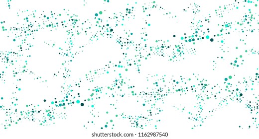 Seamless Monochrome Background. Abstract Texture with Chaotically Located Color Dots for Print, Card, Fabric, Web or Mobile Applications. Vintage Tech Halftone Background with Dots. Vector Texture.