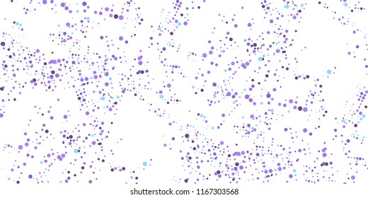 Seamless Monochrome Background. Abstract Texture with Chaotically Located Color Dots for Print, Card, Fabric, Web or Mobile Applications. Retro Tech Halftone Background with Dots. Vector Texture.