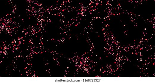 Seamless Monochrome Background. Abstract Texture with Chaotically Located Color Dots for Print, Card, Fabric, Web or Mobile Applications. Retro Tech Halftone Background with Dots. Vector Texture.