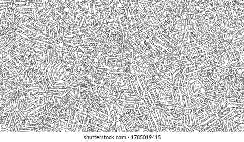 Seamless monochrome background. Repeating texture black and white grunge