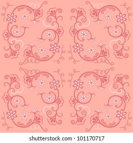 Seamless monochrome background, vector illustration