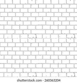Seamless monochrome brick background for your design