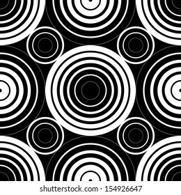 Fondo de círculo monocromo sin inconvenientes