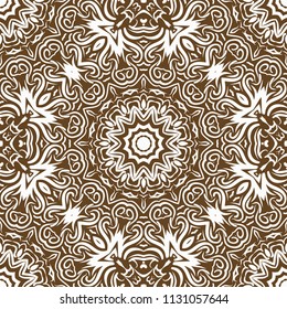 Seamless monochrome color floral pattern. Abstract design. Vector illustration for wallpaper, fabric, life ornament.